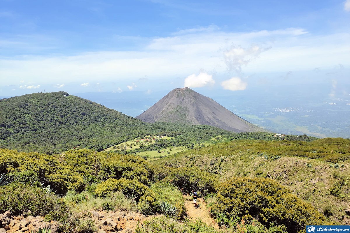 Izalco Volcano as seen from Santa Ana Volcano