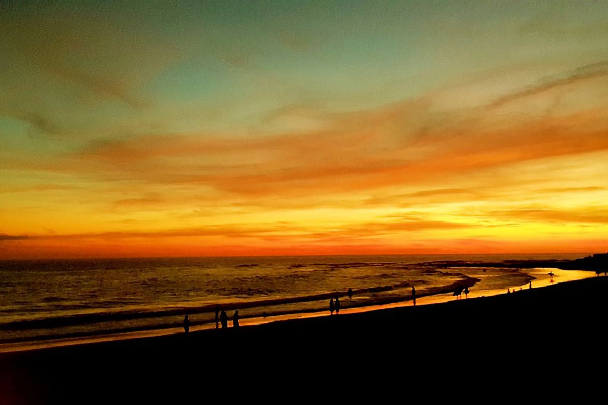 Sunset at El Sunzal Beach