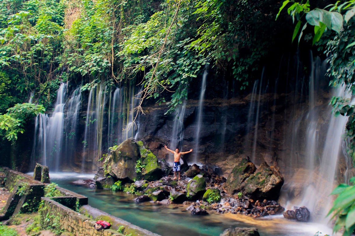 Waterfalls of El Salvador. Chorros de la Calera.