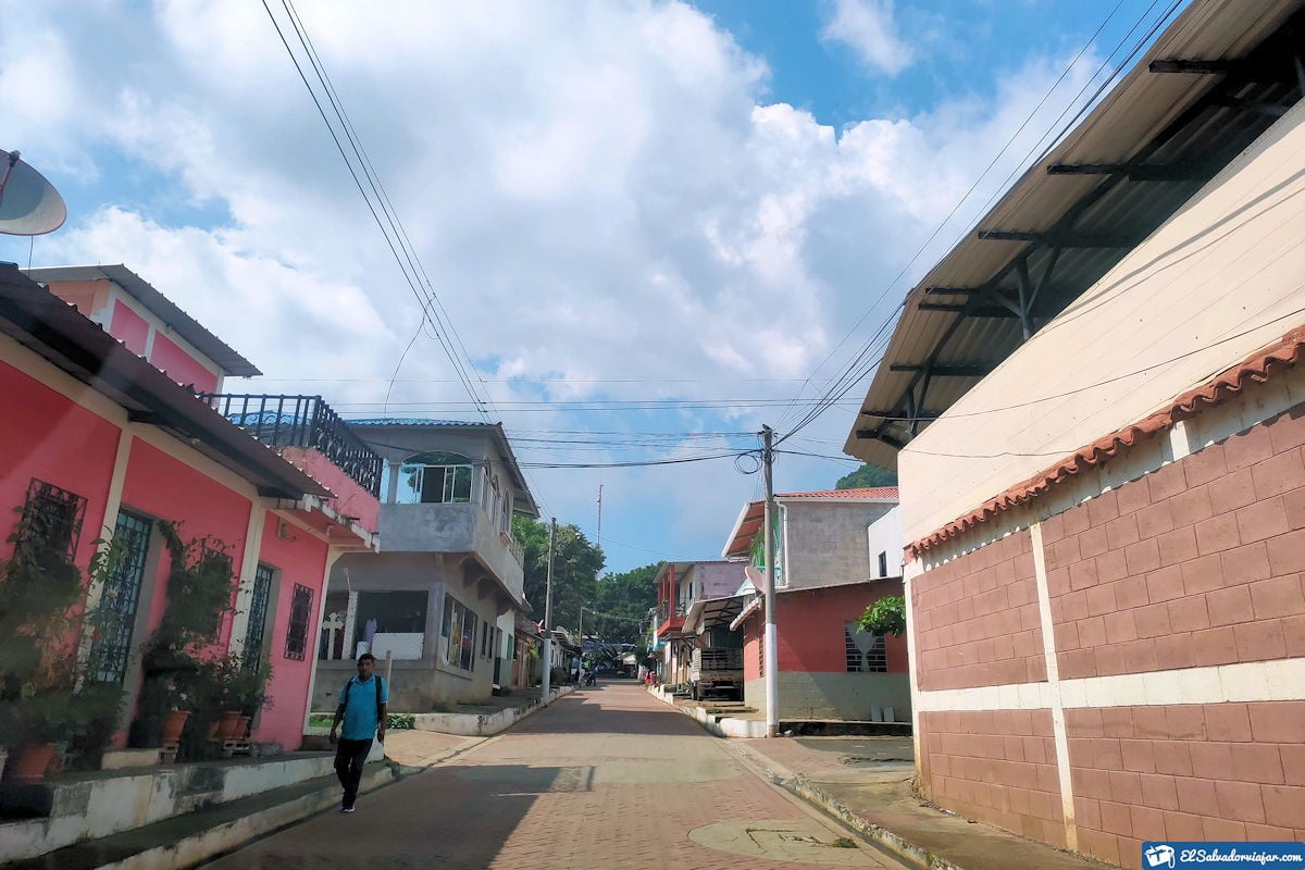 Tamanique town of El Salvador