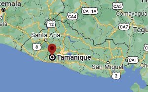 Location of Tamanique
