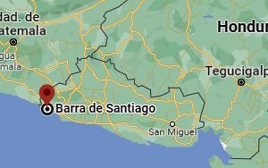 Location of Santiago Bar Beach