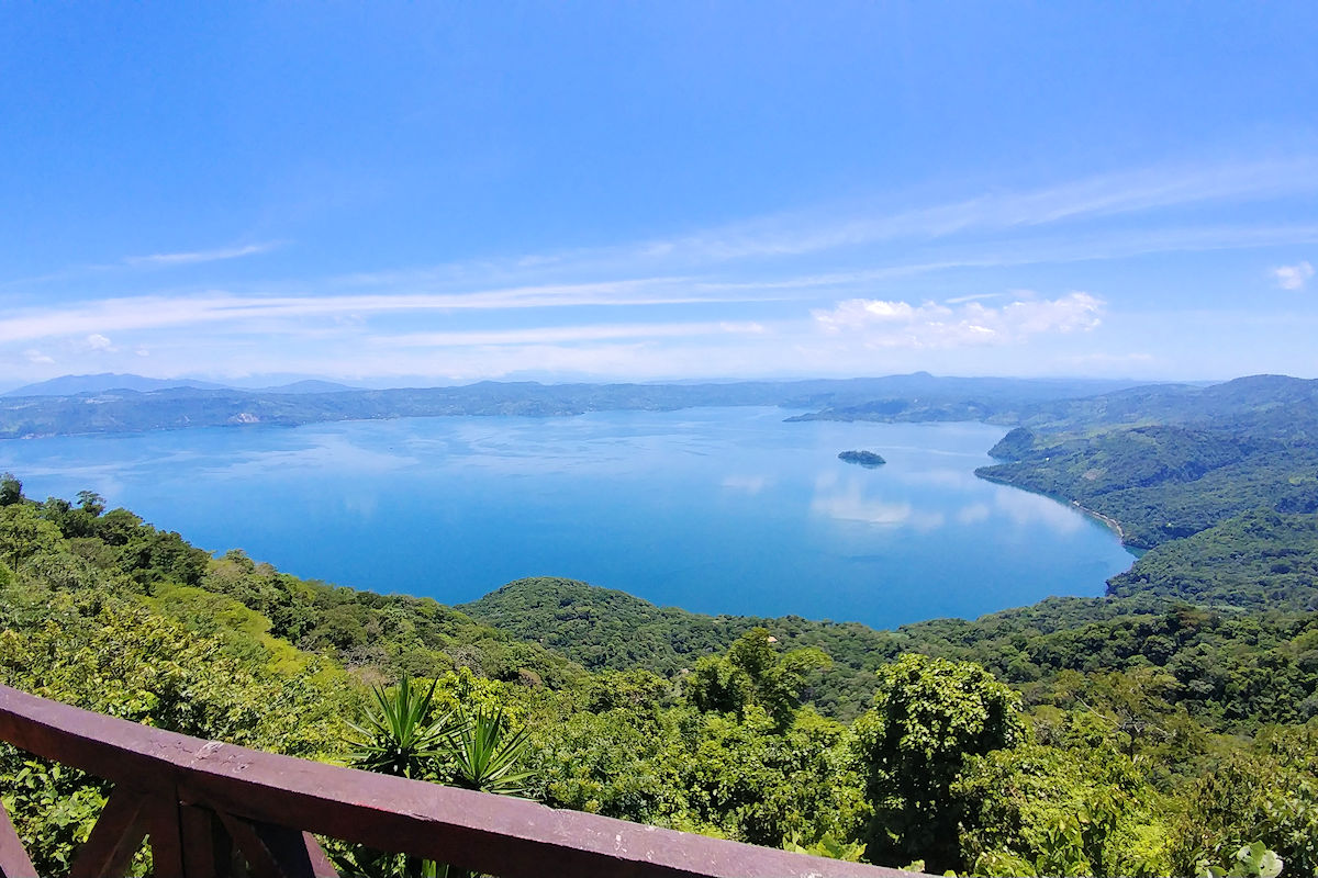 Views of Ilopango Lake.