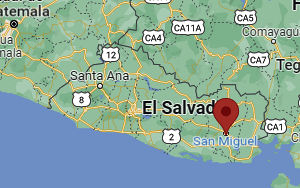 Location of the Department of San Miguel