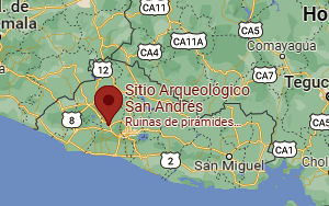 Location of the San Andres Archaeological Site