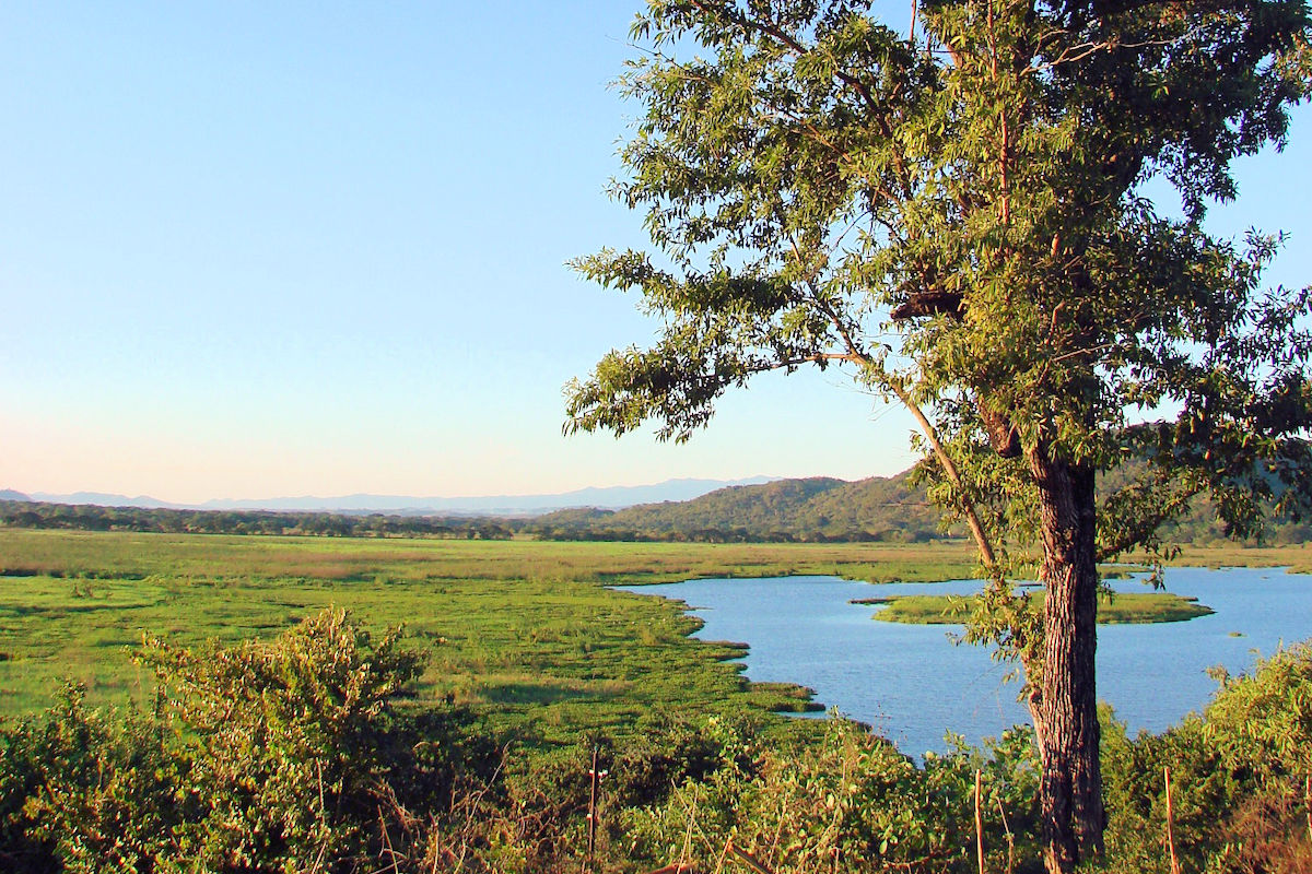 Grande River of San Miguel. Olomega Lagoon.