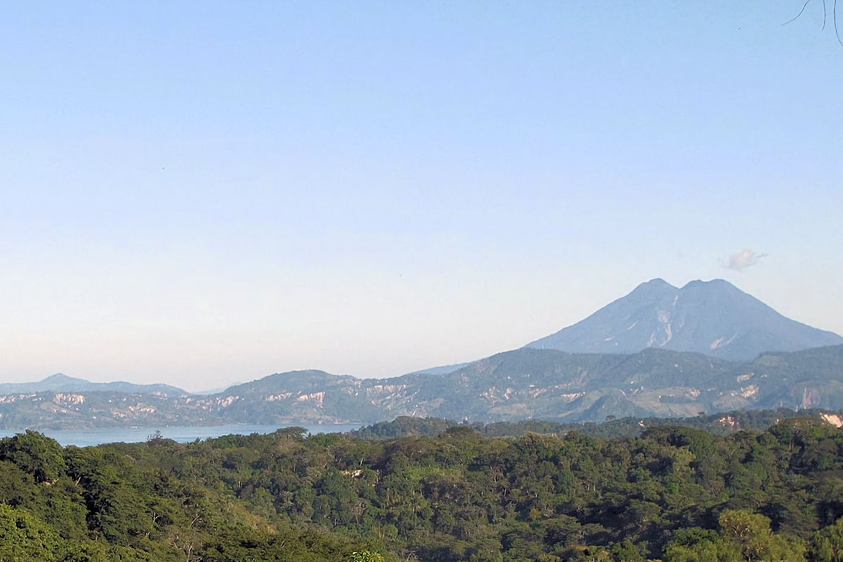 Views towards the San Vicente Volcano