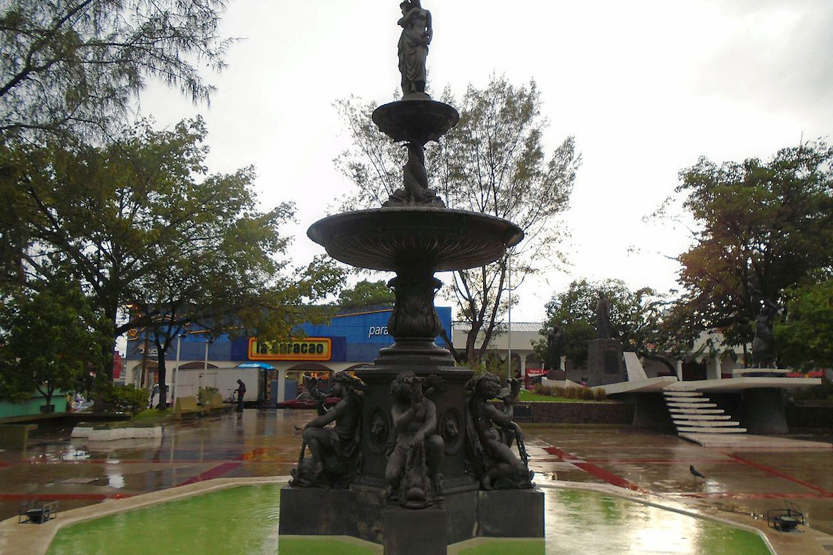 Neptune's Fountain in Zacatecoluca