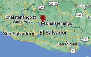 Location of the Department of Chalatenango