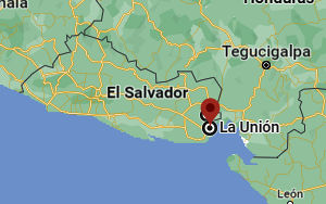 Location of the Department of La Unión