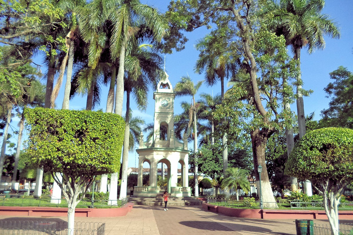 Concordia Park in the city of Ahuachapán.