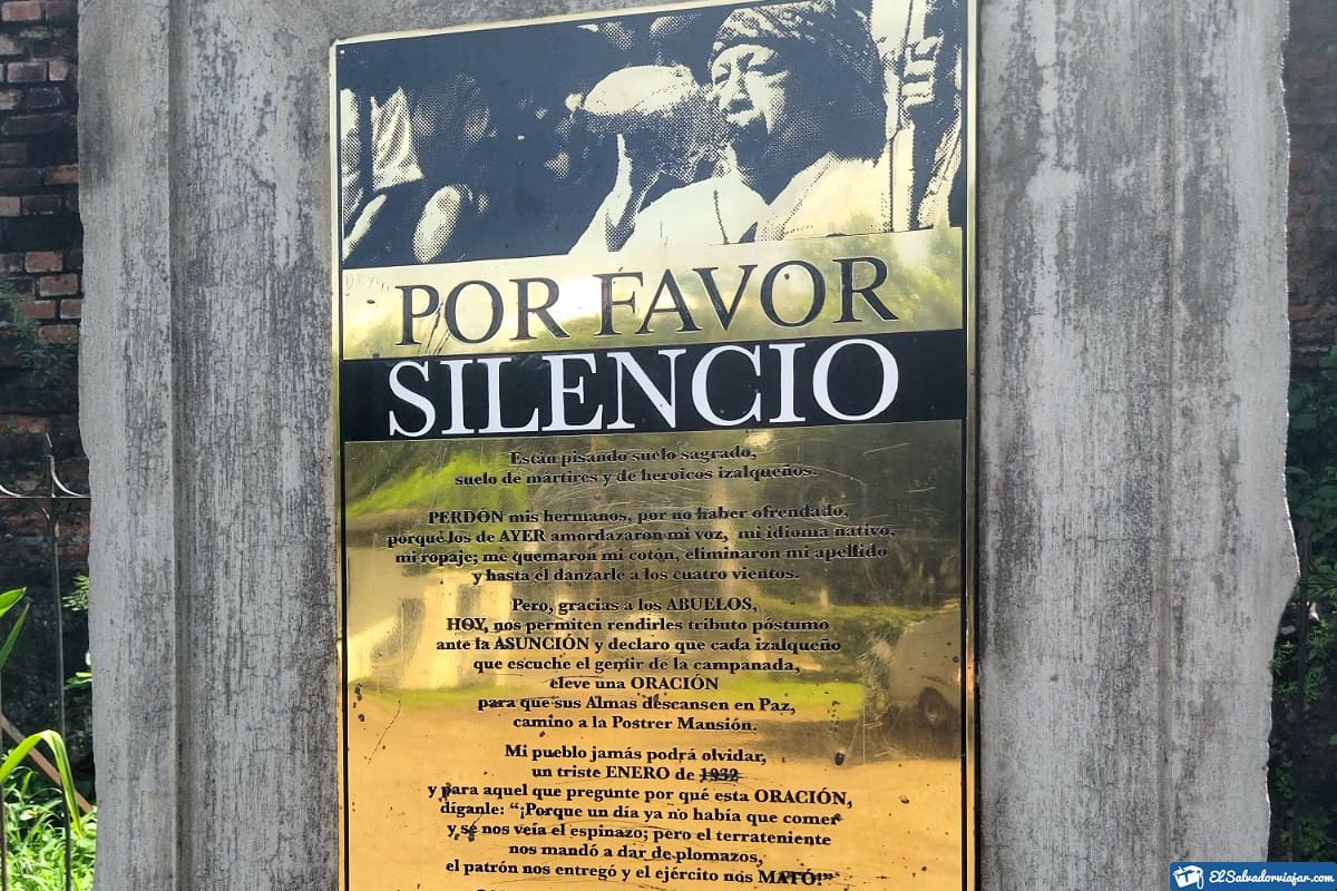 Memorial de 1932 en Izalco