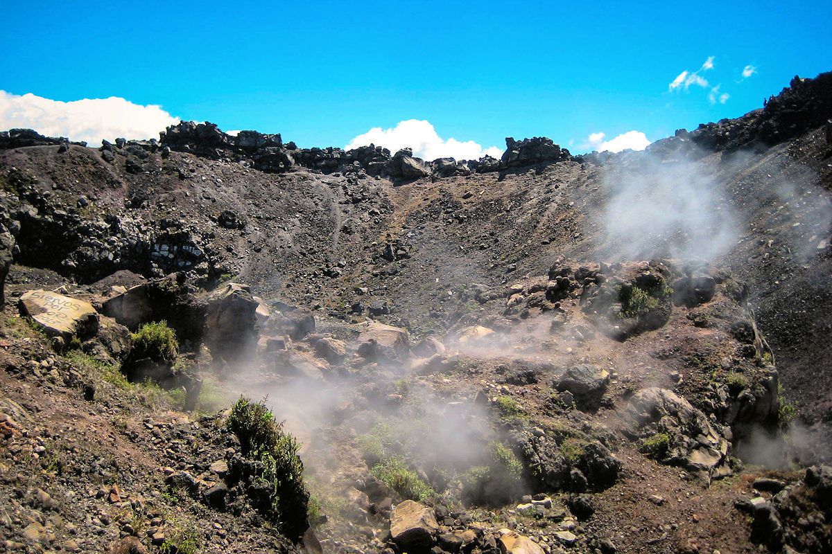 Azufre del cráter del Volcán de Izalco